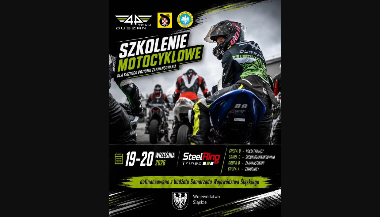 Training for motorcycle riders – STEEL RING TŘINEC | September 19–20, 2026